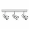 MINISUN 3 Way Chrome IP44 Adjustable Straight Bar Bathroom Ceiling Spotlight -MINISUN Shop 8743125 1