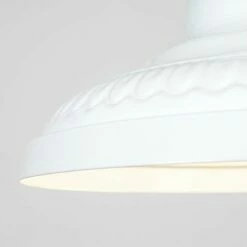MINISUN Vintage Retro Metal Easy Fit Ceiling Pendant Lamp Shade - White -MINISUN Shop 8743137 3