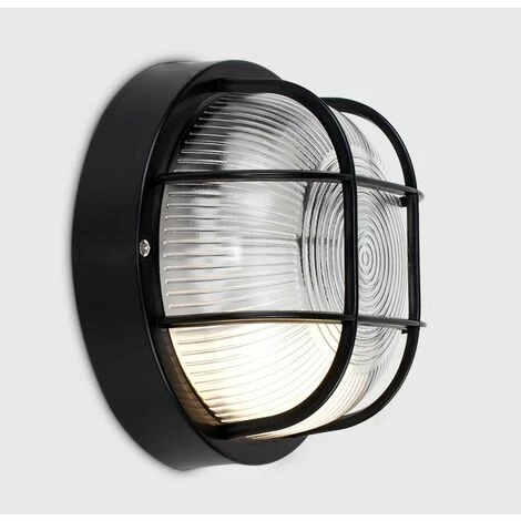 MINISUN IP44 Round Black Outdoor Garden Security Bulkhead Wall Light Lights New MINISUN IP44 Round Black Outdoor Garden Security Bulkhead Wall Light Lights New -MINISUN Shop 8743348 2