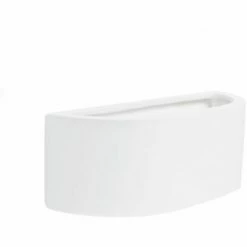 MINISUN 2 X Planter White Ceramic Wall Lights
