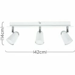 MINISUN Modern Adjustable 3 Way Straight Bar Ceiling Spotlight - No Bulbs -MINISUN Shop 8743604 4