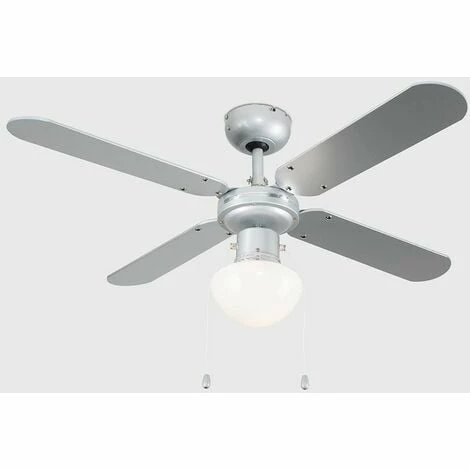MINISUN 42" 4 Blade Ceiling Fan Grey Metal Frosted Glass Light Shades - No Bulb MINISUN 42" 4 Blade Ceiling Fan Grey Metal Frosted Glass Light Shades - No Bulb -MINISUN Shop 8743614 2