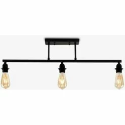MINISUN Industrial 3 Way Bar Ceiling Light - No Bulbs -MINISUN Shop 8743690 2