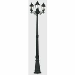 MINISUN 1.95M Black 3 Way IP44 Outdoor Lamp Post Light - No Bulb 3 MINISUN 1.95M Black 3 Way IP44 Outdoor Lamp Post Light - No Bulb -MINISUN Shop 8743787 2