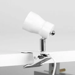 MINISUN Daylight LED Clamp On Desk Lamp Spotlight In A White Finish -MINISUN Shop 8743867 3