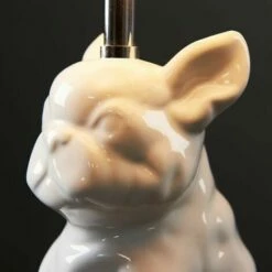 MINISUN Ceramic French Bull Dog Table Lamp - No Bulb -MINISUN Shop 8743921 3