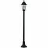 MINISUN Traditional 1.2M Outdoor Garden Black Lamp Post Bollard & Top Lantern Light IP44 Rated - Add LED Bulb 1 MINISUN Traditional 1.2M Outdoor Garden Black Lamp Post Bollard & Top Lantern Light IP44 Rated - Add LED Bulb -MINISUN Shop 8743940 1