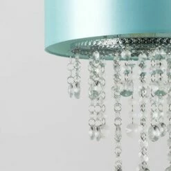 MINISUN Ceiling Pendant Light Shade Clear Acrylic Jewel Droplets - Duck Egg Blue -MINISUN Shop 8743958 3