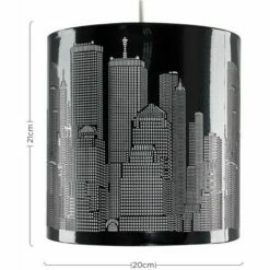 MINISUN Black New York City Skyline Ceiling Pendant Light Lampshade Lamp Shade New -MINISUN Shop 8744197 4