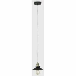 MINISUN Industrial Black & Antique Brass Ceiling Light Pendant Shade - No Bulb -MINISUN Shop 8744233 2
