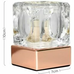 MINISUN 2 X Ice Cube Touch Table Lamps + 3W LED Bulbs - Copper -MINISUN Shop 8744282 4