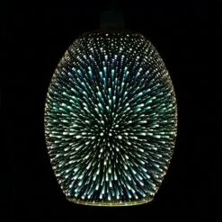 MINISUN 3D Starburst Glass Ceiling Pendant Light Shade + 10W LED GLS Bulb - Chrome 3 MINISUN 3D Starburst Glass Ceiling Pendant Light Shade + 10W LED GLS Bulb - Chrome -MINISUN Shop 8744409 2