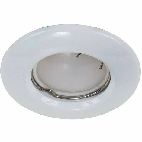 MINISUN Recessed GU10 Ceiling Downlight Spotlight + 5W Cool White LED Bulb - Gloss White MINISUN Recessed GU10 Ceiling Downlight Spotlight + 5W Cool White LED Bulb - Gloss White -MINISUN Shop 8744483 1