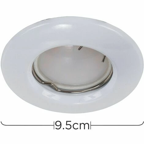 MINISUN Recessed GU10 Ceiling Downlight Spotlight + 5W Cool White LED Bulb - Gloss White MINISUN Recessed GU10 Ceiling Downlight Spotlight + 5W Cool White LED Bulb - Gloss White -MINISUN Shop 8744483 4
