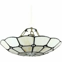 MINISUN Tiffany Ceiling Pendant Light Shade - Cortez Cream