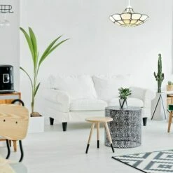 MINISUN Tiffany Ceiling Pendant Light Shade - Cortez Cream -MINISUN Shop 8744556 3