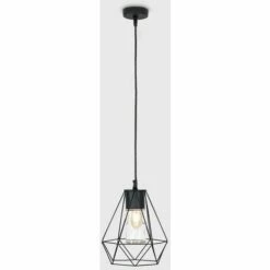 MINISUN IP44 Black Bathroom Ceiling Light Pendant Metal Open & Clear Glass Shade - No Bulb 3 MINISUN IP44 Black Bathroom Ceiling Light Pendant Metal Open & Clear Glass Shade - No Bulb -MINISUN Shop 8744564 2