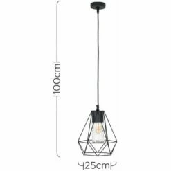 MINISUN IP44 Black Bathroom Ceiling Light Pendant Metal Open & Clear Glass Shade - No Bulb 5 MINISUN IP44 Black Bathroom Ceiling Light Pendant Metal Open & Clear Glass Shade - No Bulb -MINISUN Shop 8744564 4