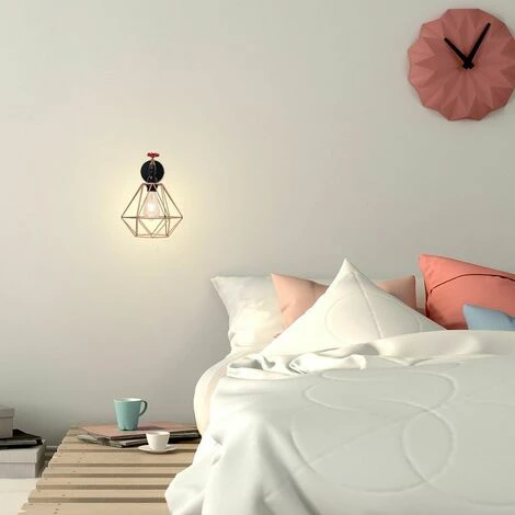 MINISUN Industrial Antique Brass Matt Black & Red Tap Wall Light + Copper Light Shade MINISUN Industrial Antique Brass Matt Black & Red Tap Wall Light + Copper Light Shade -MINISUN Shop 8744599 3