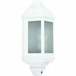 MINISUN IP44 Kayleigh Outdoor Wall Light PIR - White