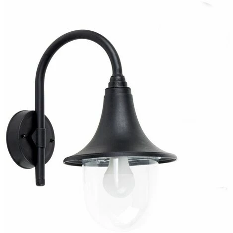 MINISUN Black Wall Lantern Light IP44 Outdoor Garden Fishermans Light LED Bulb MINISUN Black Wall Lantern Light IP44 Outdoor Garden Fishermans Light LED Bulb -MINISUN Shop 8744727 1