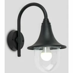 MINISUN Black Wall Lantern Light IP44 Outdoor Garden Fishermans Light LED Bulb 3 MINISUN Black Wall Lantern Light IP44 Outdoor Garden Fishermans Light LED Bulb -MINISUN Shop 8744727 2