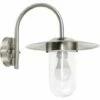 MINISUN IP44 Silver Stainless Steel Metal & Glass Lantern Outdoor Wall Light 2 MINISUN IP44 Silver Stainless Steel Metal & Glass Lantern Outdoor Wall Light -MINISUN Shop 8744749 1