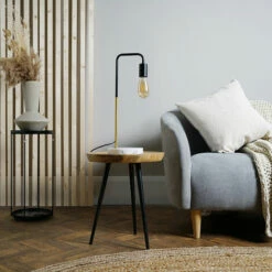 MINISUN Industrial Style Table Lamp With Marble Base - Gold -MINISUN Shop 8744875 3