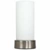 MINISUN Chrome White Frosted Glass Table Lamp Light Lamps -MINISUN Shop 8744882 1