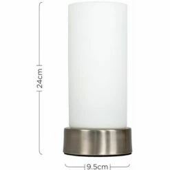 MINISUN Chrome White Frosted Glass Table Lamp Light Lamps -MINISUN Shop 8744882 4