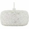MINISUN Easy Fit Rattan Lounge Living Room White Ceiling Pendant Shade - No Bulb -MINISUN Shop 8745052 1