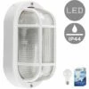MINISUN Outdoor Garden Security Bulkhead Wall Light IP44 Rated + Cool White Candle LED Bulb - White 1 MINISUN Outdoor Garden Security Bulkhead Wall Light IP44 Rated + Cool White Candle LED Bulb - White -MINISUN Shop 8745068 1