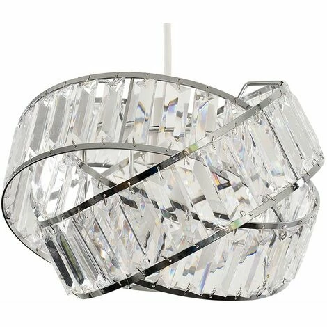 MINISUN Acrylic Jewel Rings Ceiling Pendant Light Shade - Clear - Including LED Bulb MINISUN Acrylic Jewel Rings Ceiling Pendant Light Shade - Clear - Including LED Bulb -MINISUN Shop 8745088 1
