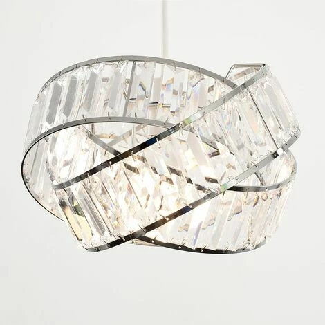 MINISUN Acrylic Jewel Rings Ceiling Pendant Light Shade - Clear - Including LED Bulb MINISUN Acrylic Jewel Rings Ceiling Pendant Light Shade - Clear - Including LED Bulb -MINISUN Shop 8745088 2