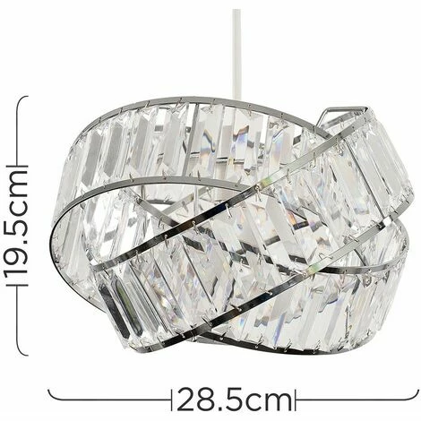 MINISUN Acrylic Jewel Rings Ceiling Pendant Light Shade - Clear - Including LED Bulb MINISUN Acrylic Jewel Rings Ceiling Pendant Light Shade - Clear - Including LED Bulb -MINISUN Shop 8745088 4