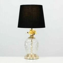 MiniSun - Glass Pineapple Touch Table Lamp - Black -MINISUN Shop 8745130 2