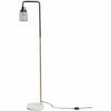 MINISUN Talisman Marble Base Floor Lamp In Copper With Ribbed Jar Shade - No Bulb -MINISUN Shop 8745159 1