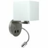 MINISUN Solara Square Shade Hotel Reading Wall Light With USB Port - No Bulb 2 MINISUN Solara Square Shade Hotel Reading Wall Light With USB Port - No Bulb -MINISUN Shop 8745203 1