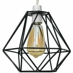 MINISUN Industrial Ceiling Pendant Light Shade Lampshade - Black - No Bulb