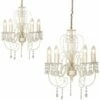 MINISUN 2 X Distressed White Shabby Chic 5 Way Chandeliers -MINISUN Shop 8745376 1