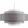 MINISUN Easy Fit 5 Tier Ceiling Light Shade - Grey - No Bulb 1 MINISUN Easy Fit 5 Tier Ceiling Light Shade - Grey - No Bulb -MINISUN Shop 8745405 1