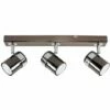 MINISUN Rosie Spotlight Bar 3 Way Ceiling Light Fitting - Black Chrome - No Bulbs -MINISUN Shop 8745440 1