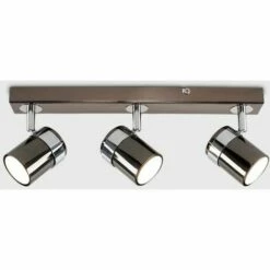 MINISUN Rosie Spotlight Bar 3 Way Ceiling Light Fitting - Black Chrome - No Bulbs -MINISUN Shop 8745440 2