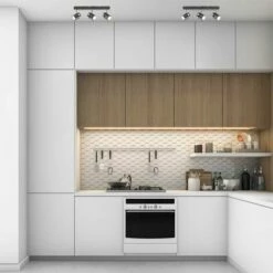 MINISUN Rosie Spotlight Bar 3 Way Ceiling Light Fitting - Black Chrome - No Bulbs -MINISUN Shop 8745440 3