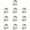 MINISUN 10 X 15mm LED Round Garden Decking Lights Kit - IP67 - Warm White -MINISUN Shop 8745454 1