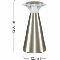 MINISUN Wireless Chrome Portable Battery Operated LED Touch Dimmer Table Lamp -MINISUN Shop 8745461 4