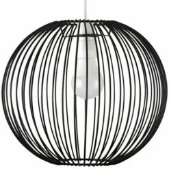 MINISUN Metal Globe Ceiling Pendant Light Shade Copper Finish + 6W LED GLS Bulb - Warm White