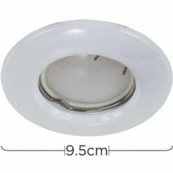 MINISUN Recessed GU10 Ceiling Downlight Spotlight - Gloss White -MINISUN Shop 8745666 4