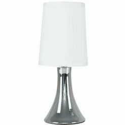 MINISUN Modern Trumpet Touch Dimmer Table Lamp - White