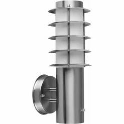 MINISUN Outdoor Decorative Stainless Steel Photocell Wall Light Lantern